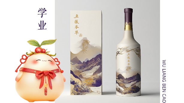 人参娃学业主题平面设计